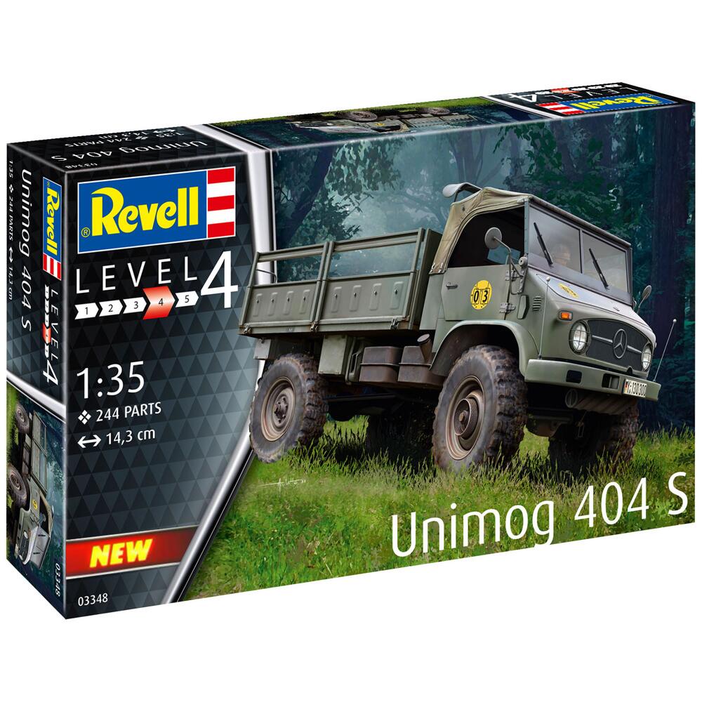 Revell Unimog 404 S Military Vehicle Model Kit Scale 1:35 03348