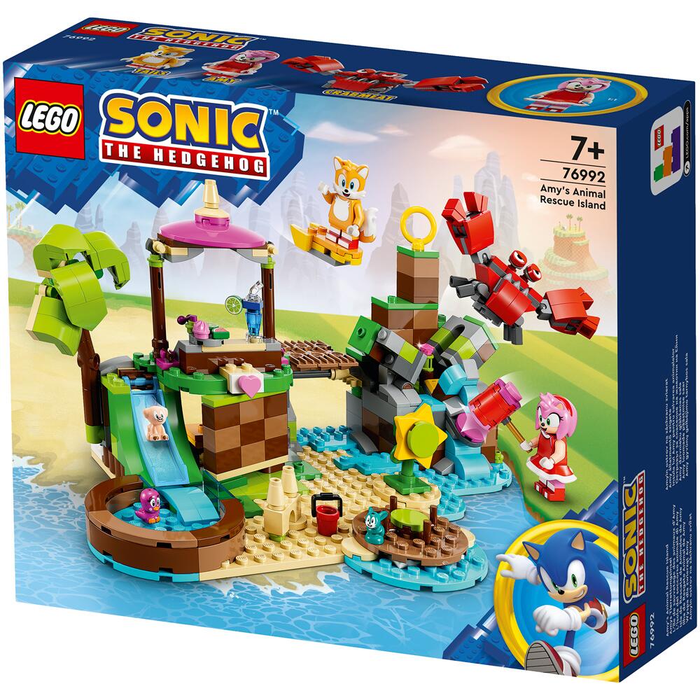 LEGO Sonic the Hedgehog Amy’s Animal Rescue Island 76992 Building Toy Set,  Sonic Adventure Toy with 6 Characters and Accessories for Creative Role