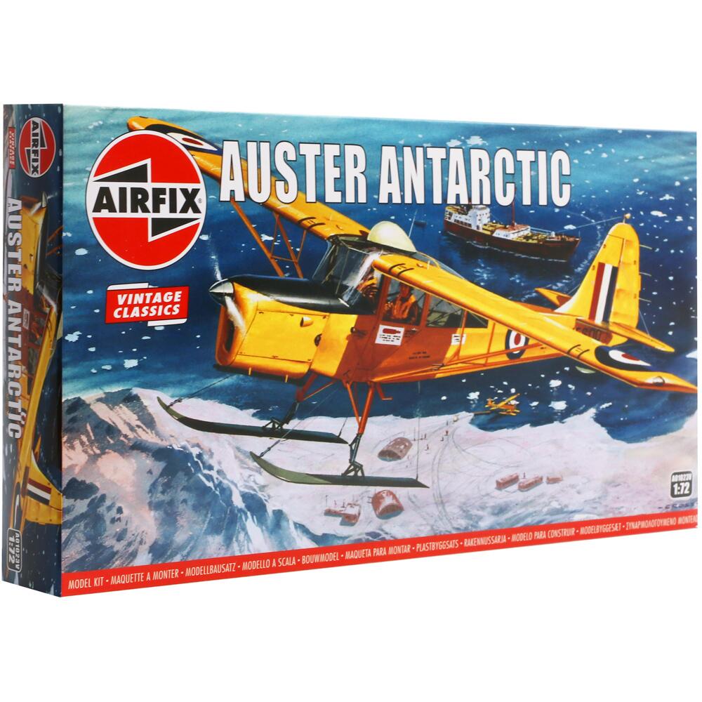 Airfix Vintage Classics Auster Antarctic Aircraft Model Kit Scale 1/72 A01023V