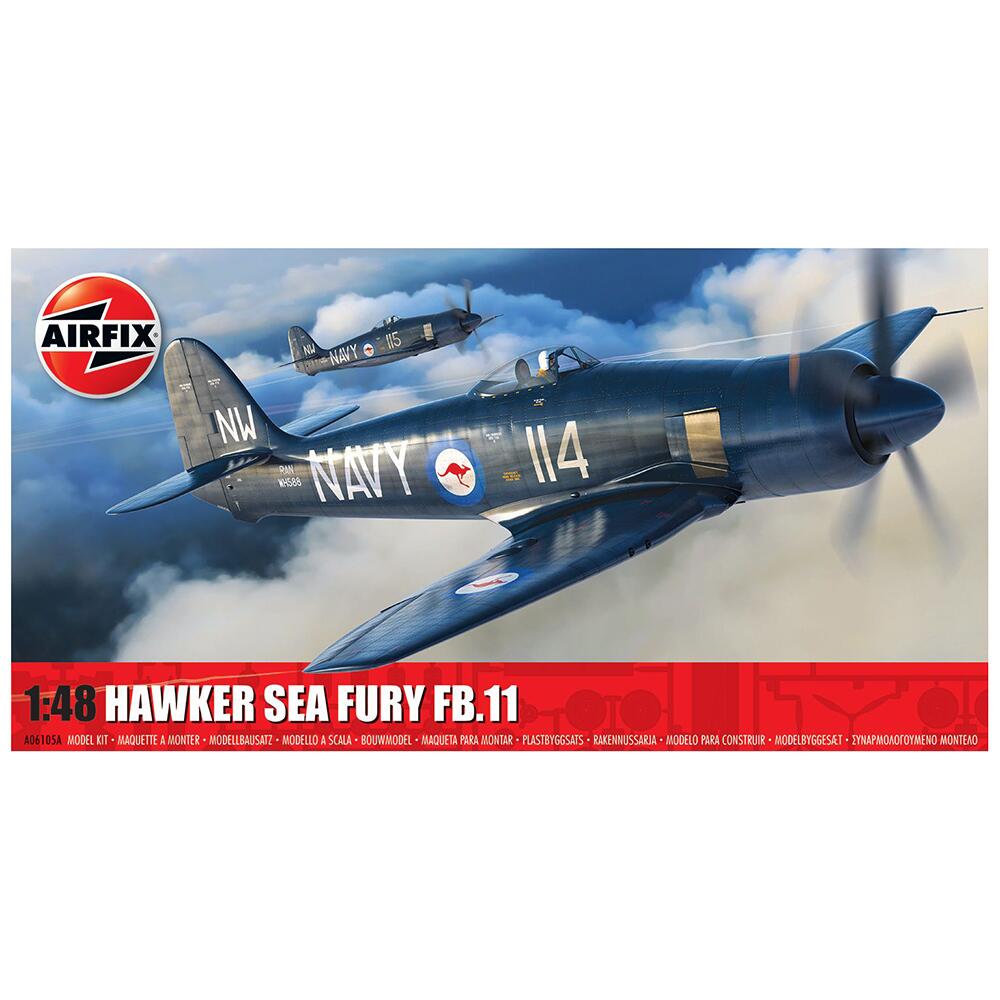 Airfix Hawker Sea Fury FB.11 Aircraft Model Kit A06105A Scale 1/48
