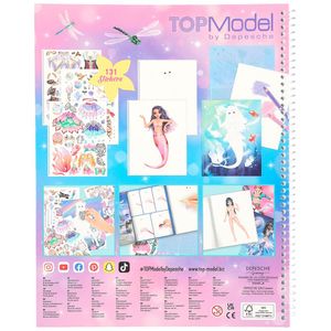 Depesche TOPModel Fancy Foils - Libro Da Colorare Con Pellicole E Adesivi, Tema Fantasy Per Ragazze Creative - 2
