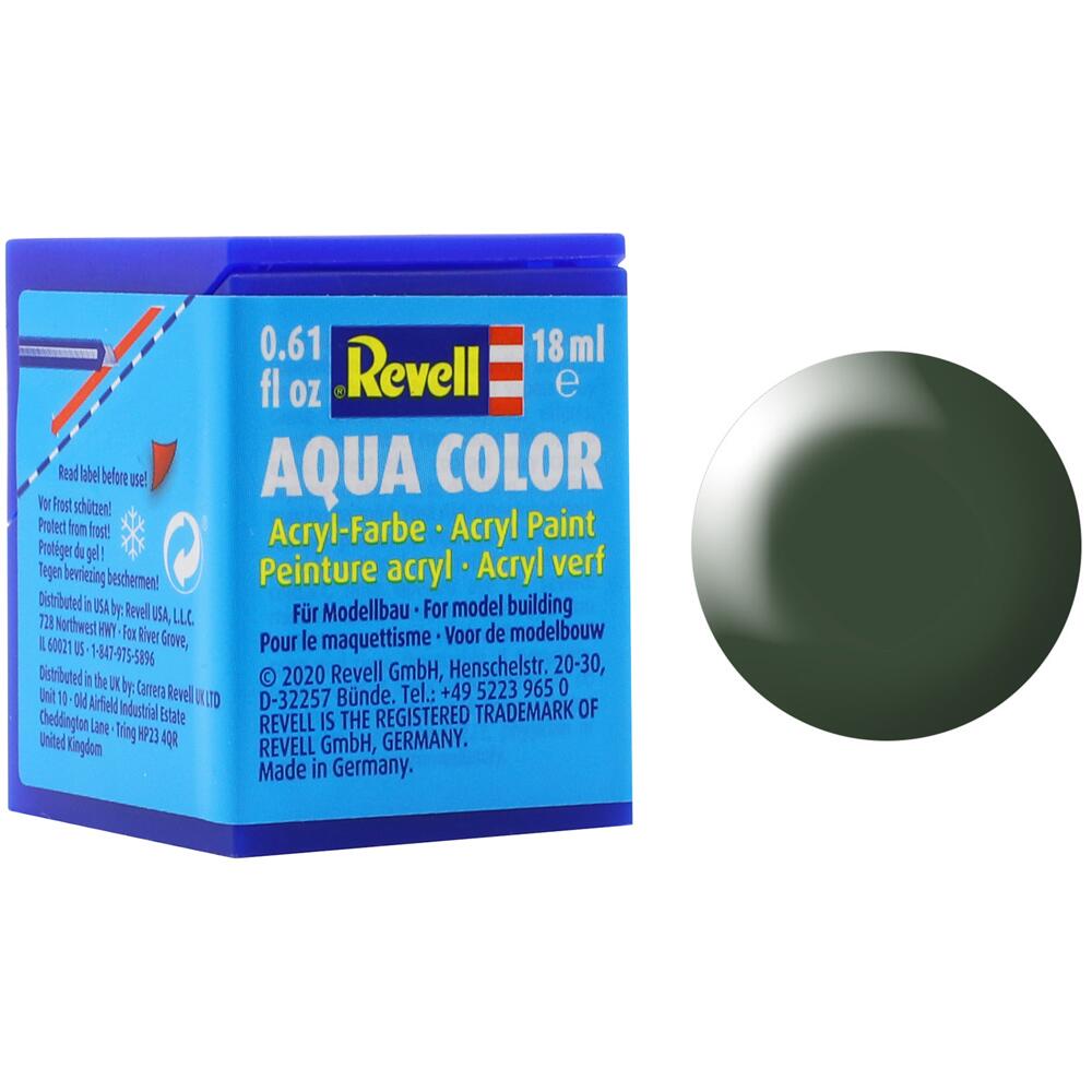 Revell Acrylic Paint Aqua Silk Dark Green 363 18ml 36363