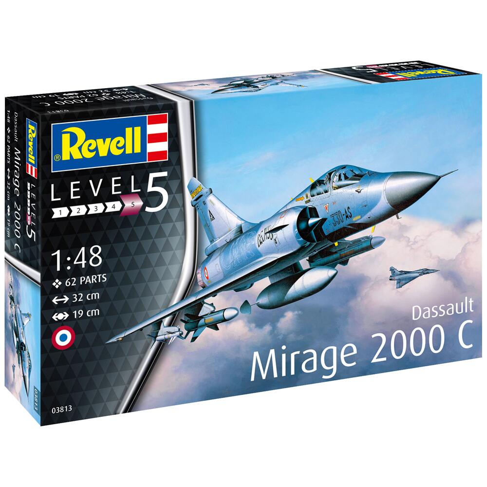 Revell Dassault Mirage 2000C Military Aircraft Model Kit Scale 1/48 03813