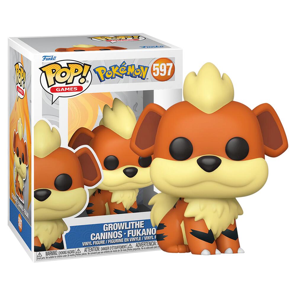 Funko POP! Games Pokémon GROWLITHE Vinyl Figure 597 74229