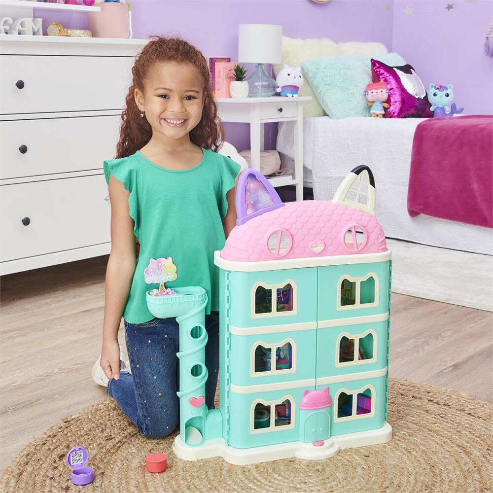 Gabby's Purrfect Dollhouse Playset with Figures and Sounds for Ages 3+