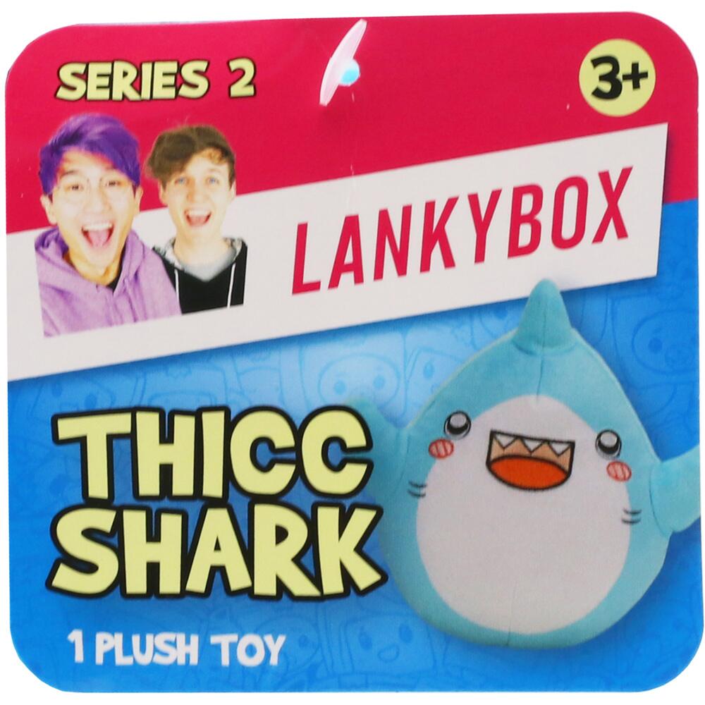 Lankybox Thicc Shark Plush Collectable Soft Toy Series 2 For Ages 3