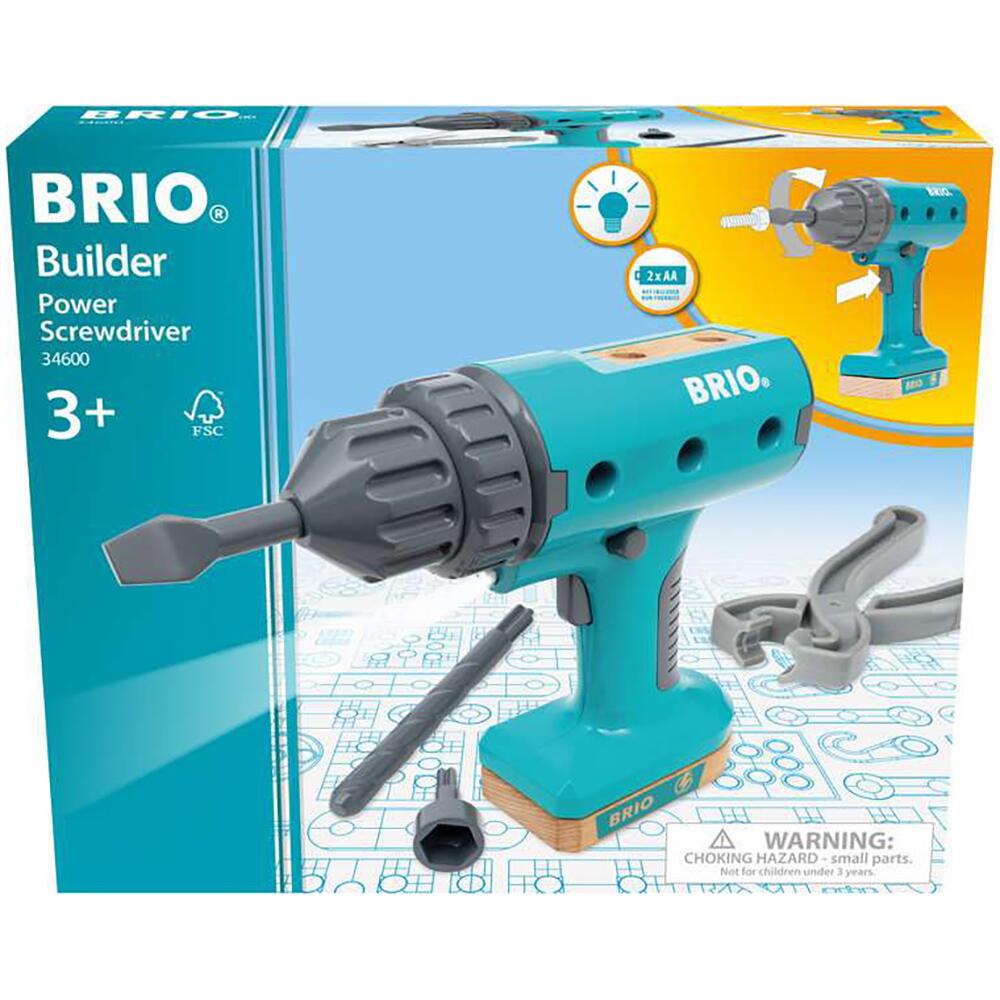 BRIO Builder Power Screwdriver Toy Drill 34600