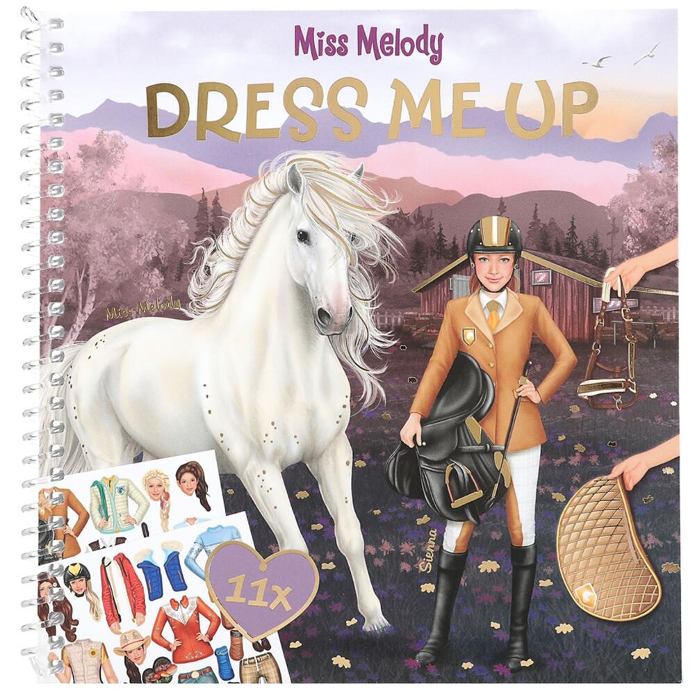 Depesche Miss Melody Dress Me Up 24 Page Sticker Book for Ages 5+ 12863_A