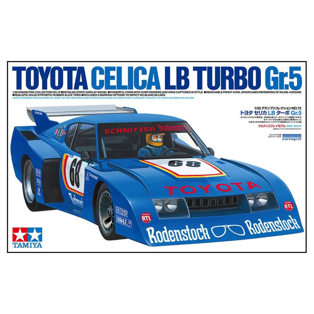 Tamiya Toyota Celica LB Turbo Gr.5 Racing Car Model Kit Scale 1:20