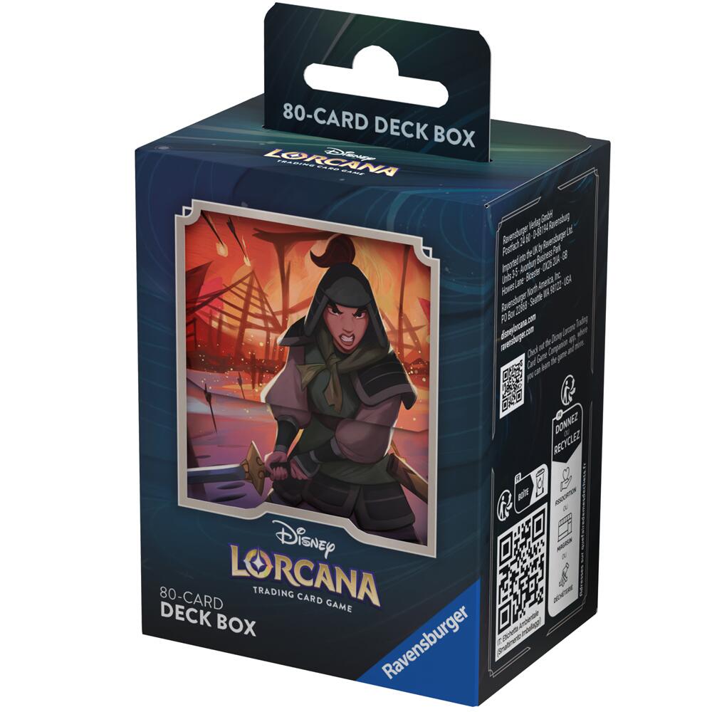 Disney Lorcana TCG Deck Box MULAN 80 Card Holder 11098261