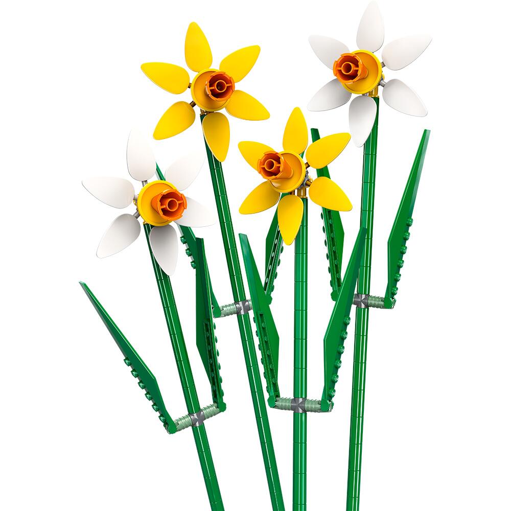 View 2 LEGO Icons Daffodils Flowers Building Set 40747