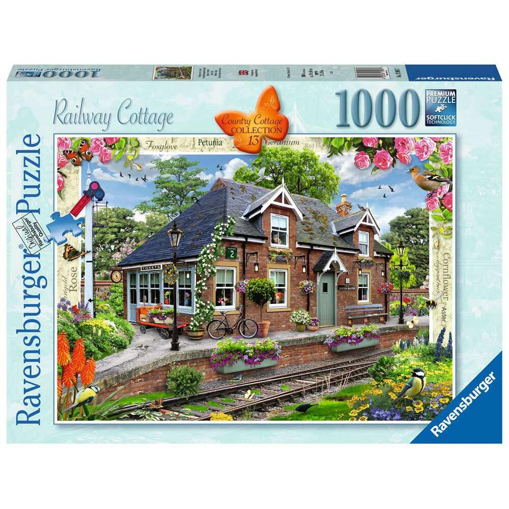 Ravensburger Country Cottage Collection No.13 Railway Cottage 1000 Piece Jigsaw Puzzle 13989