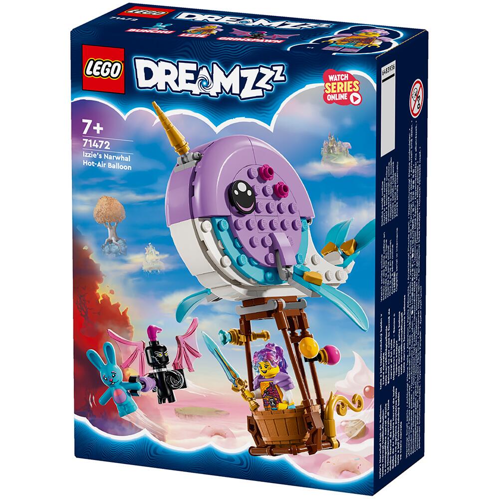 LEGO DREAMZzz Izzie's Narwhal Hot-Air Balloon Building Set 71472