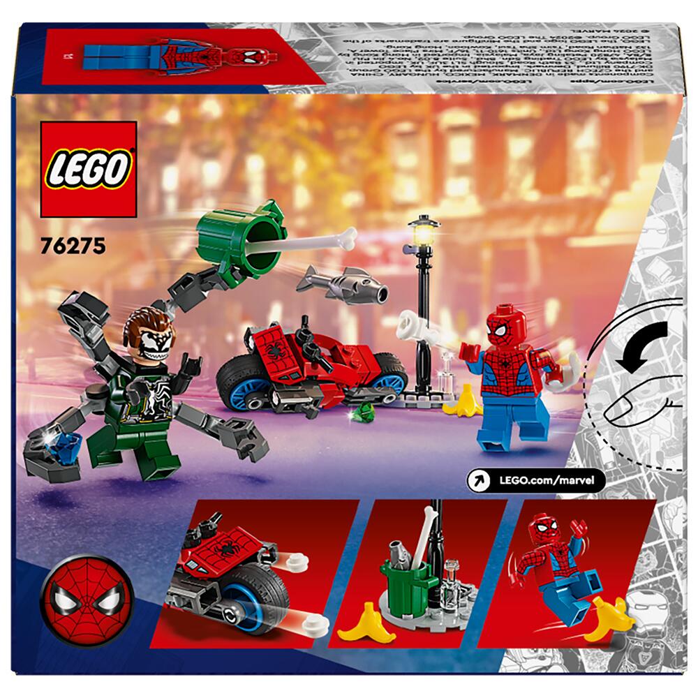 Lego discount spiderman motorcycle