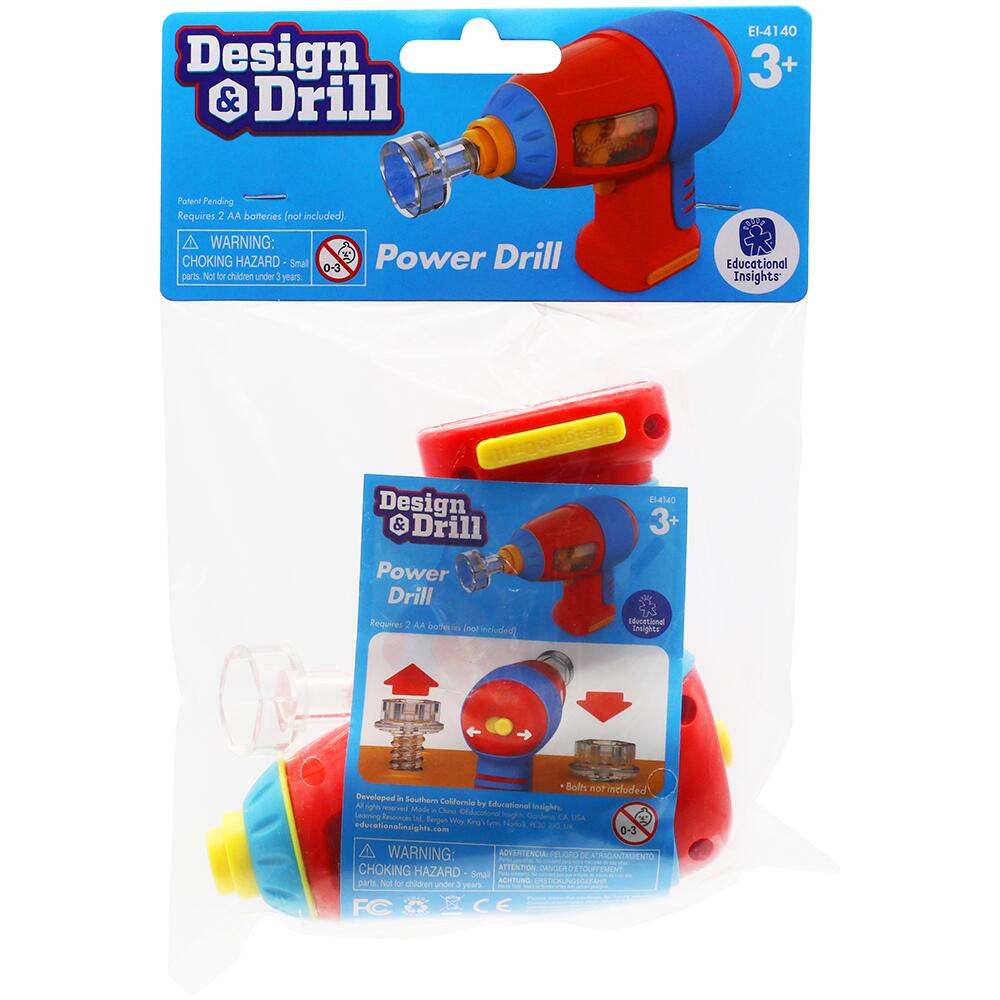 Educational Insights Design & Drill Toy Power Drill EI-4140