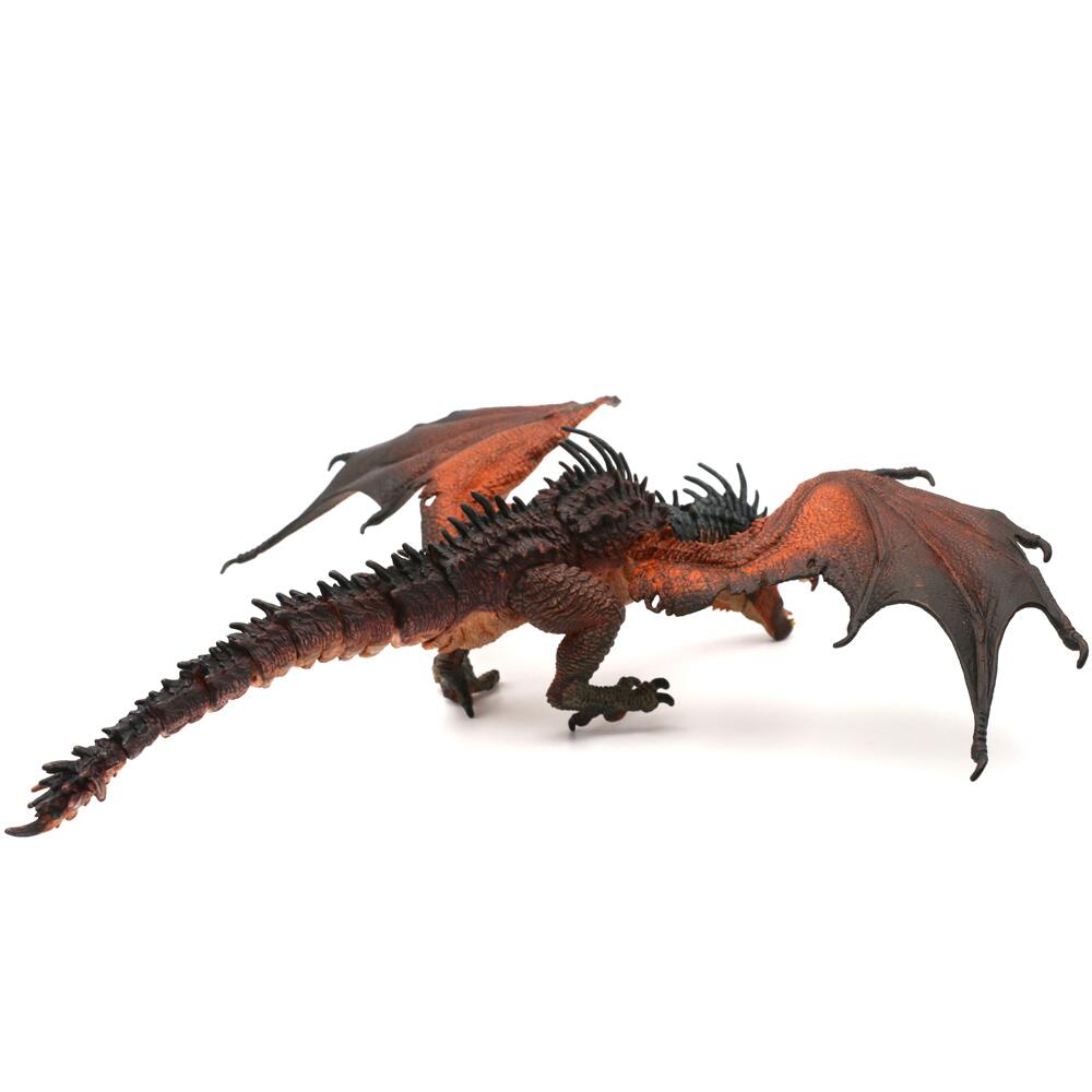 Papo-Lot De 2 Figurines - Collection Médieval - Fantastique - Dragon Des Ténèbres Chevalier Triple Hache - 7