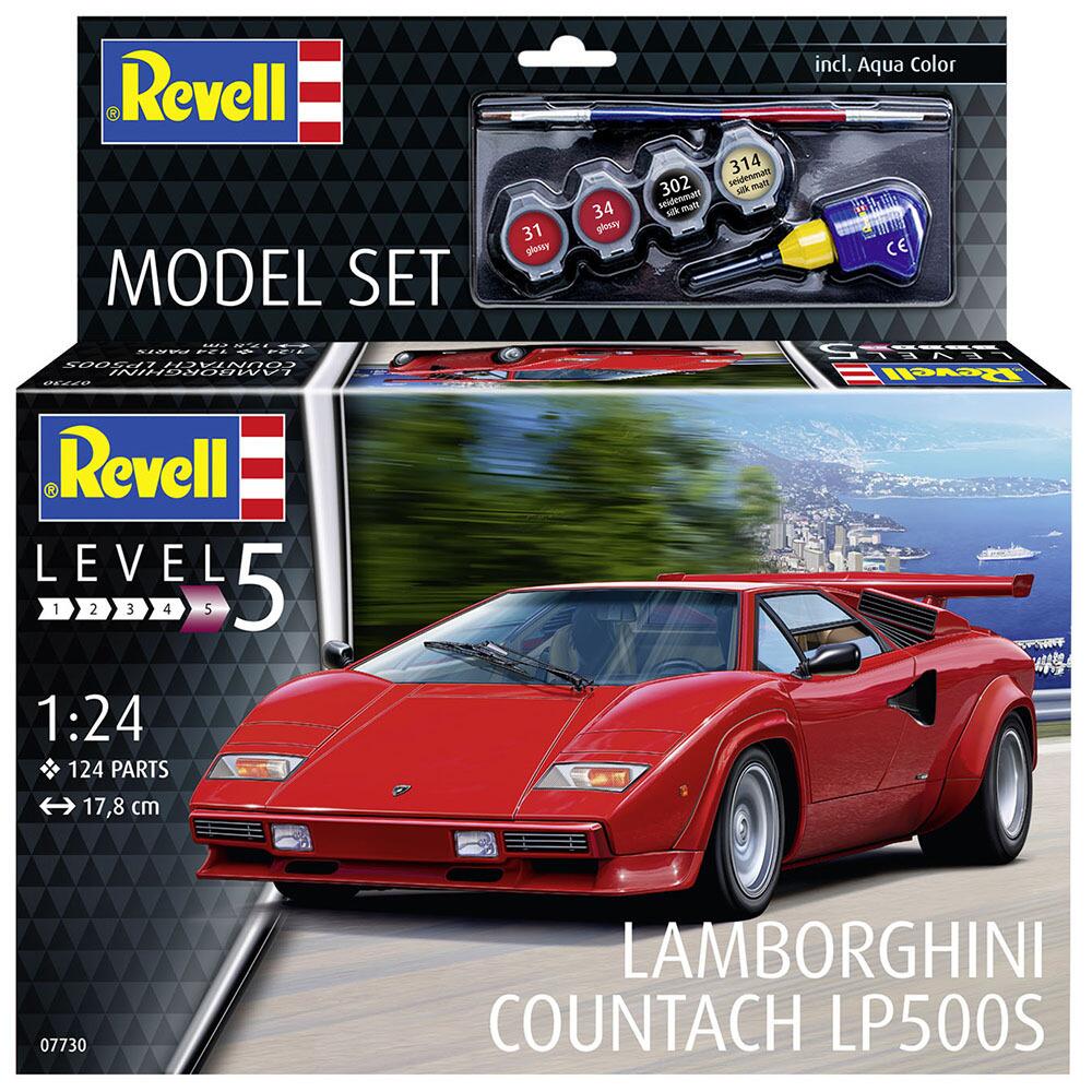 Revell Lamborghini Countach LP500S Sports Car Model SET Scale 1:24 67730