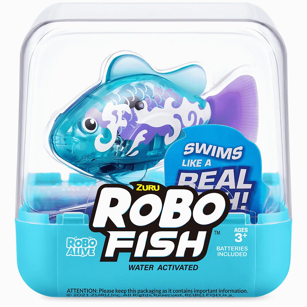 Zuru Robo Fish Colour Changing Series 3 LIGHT BLUE FISH 7191-LBLUE