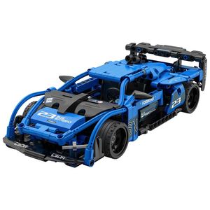 View 2 CaDA Shadow Sports Car Brick Pull-Back Construction Model Set C52023W
