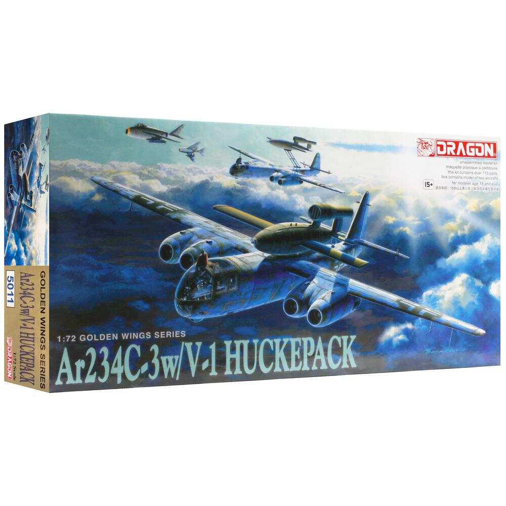 Dragon Arado Ar234C-3w/V-1 Huckepack Military Aircraft Model Kit Scale 1:72 D5011
