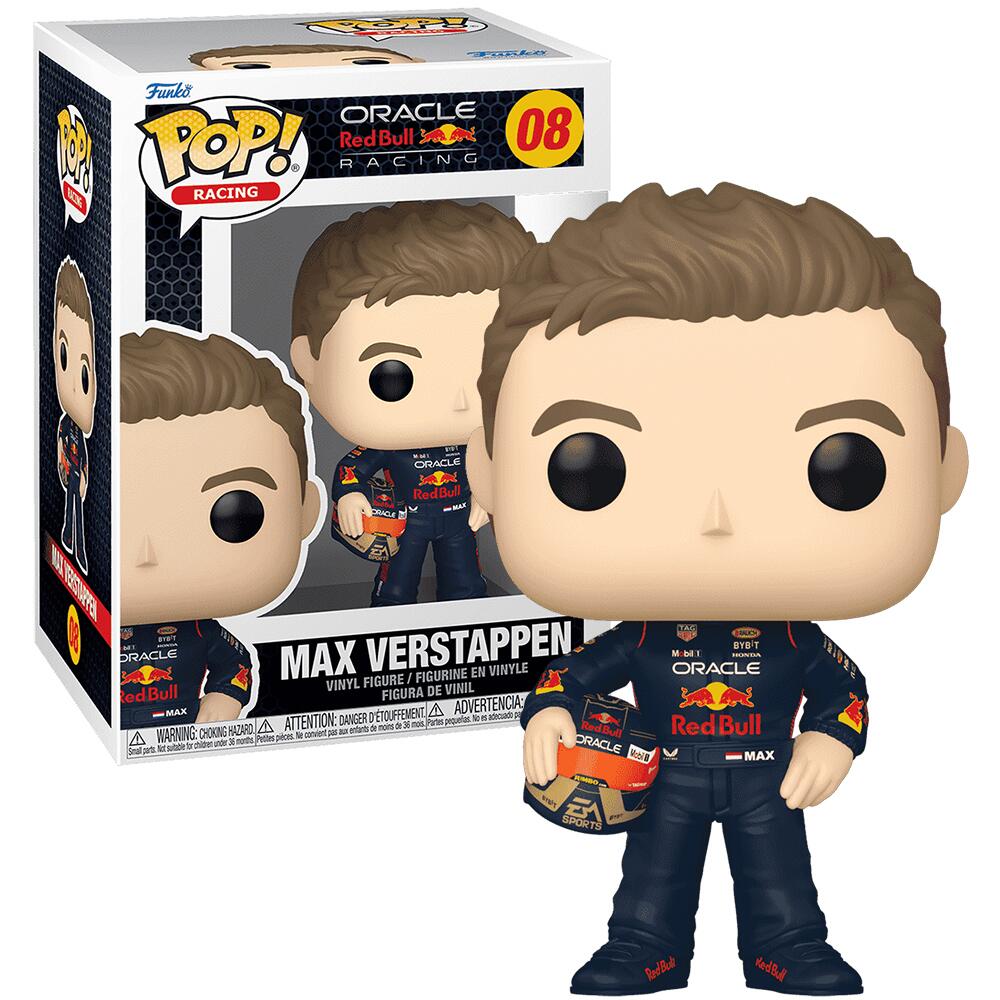 Funko Pop! Racing: Oracle Red Bull Racing - Max Verstappen with Helm #08 Vinyl Figure