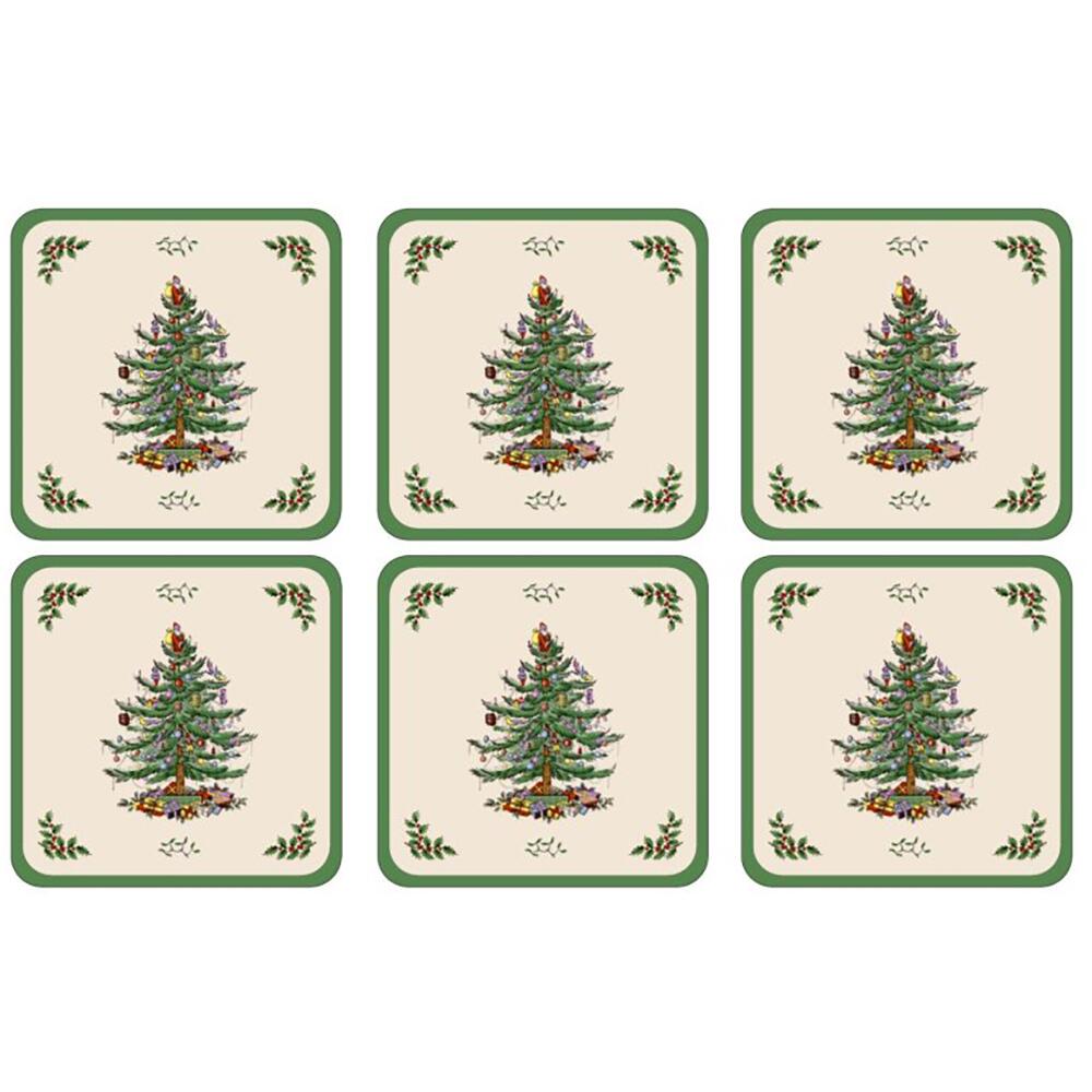 Pimpernel Spode Christmas Tree Set of Coasters