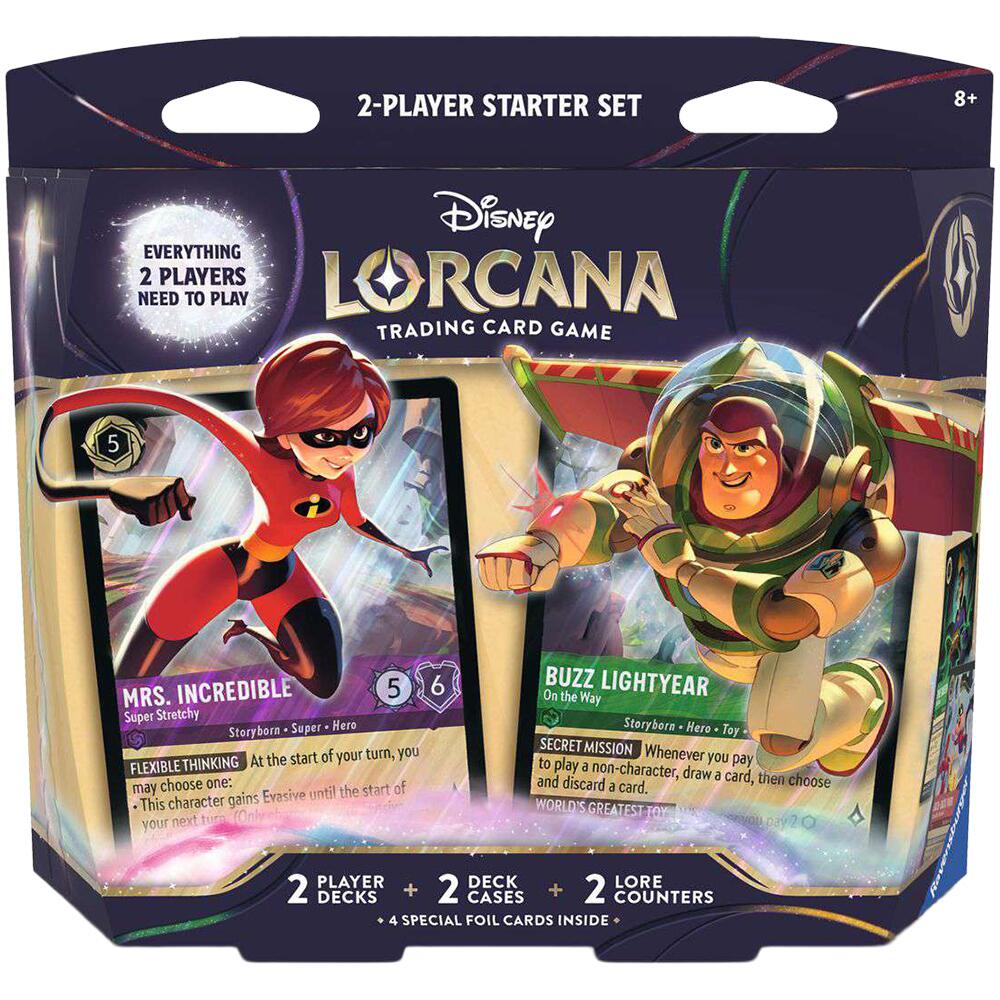 Disney Lorcana TCG Rise of The Floodborn Starter Deck DOUBLE PACK