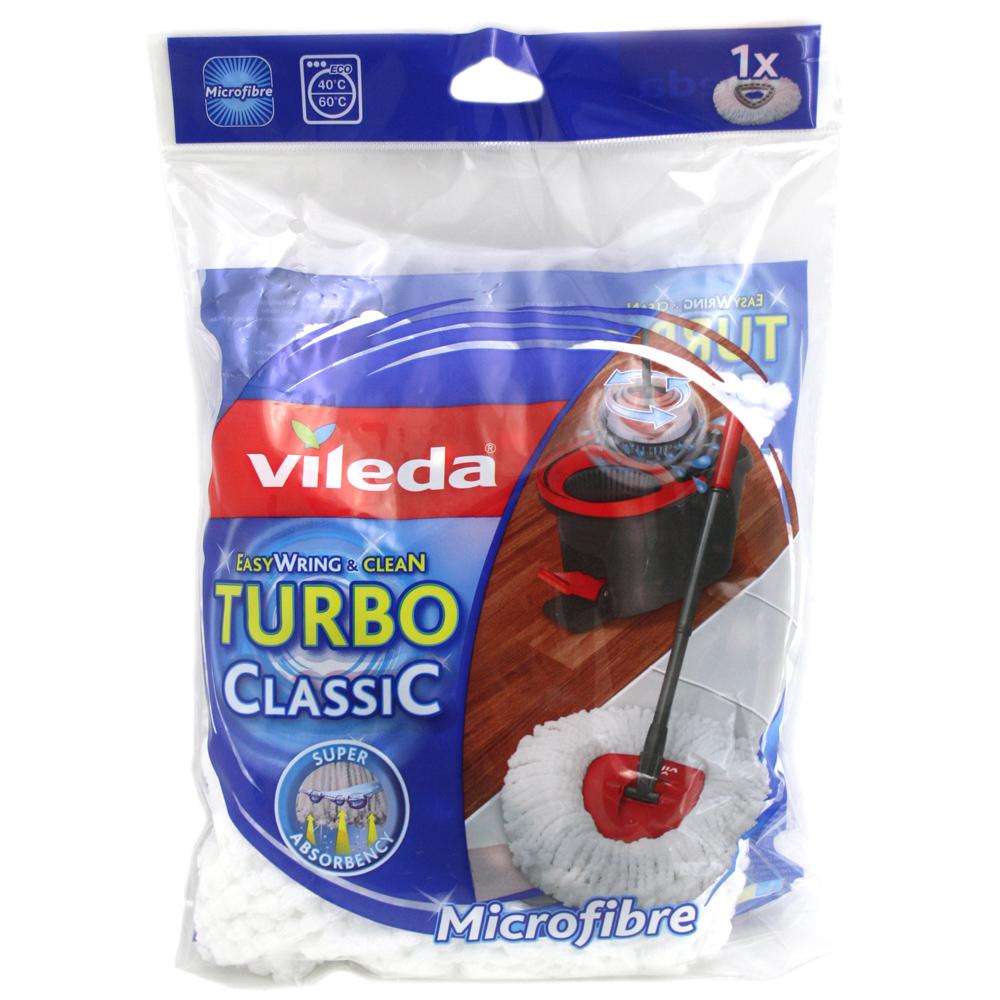 New Vileda Easy Wring & Clean Turbo Bucket Set And Extra Refill