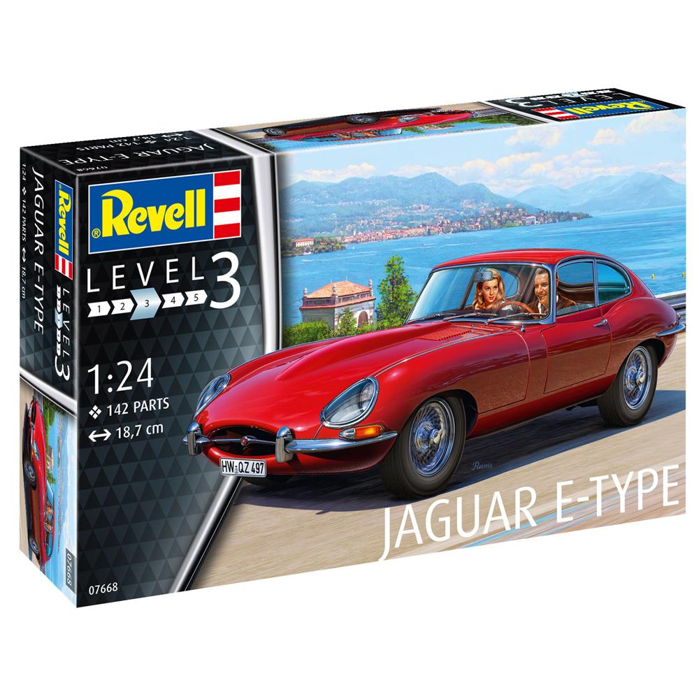Revell Jaguar EType Car Model Kit (Level 3) (Scale 124)