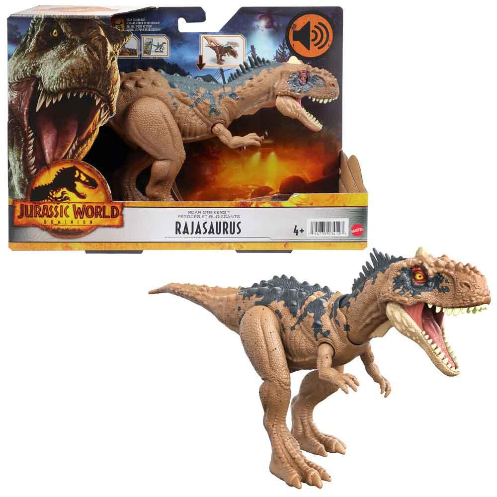 Jurassic World Dominion Rajasaurus Roar Strikers Dinosaur Figure with Sound