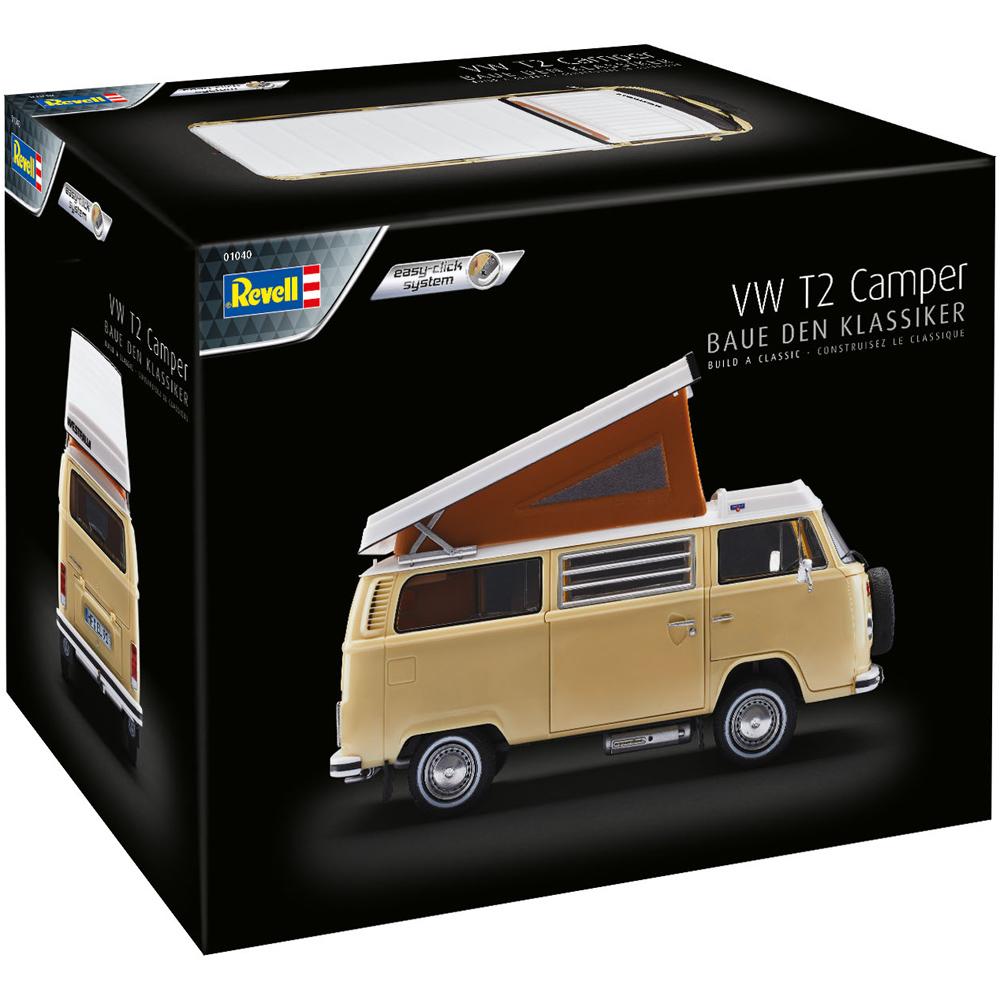 View 3 Revell Advent Calendar Volkswagen T2 Camper Model Kit Easy Click Scale 1:24 01040
