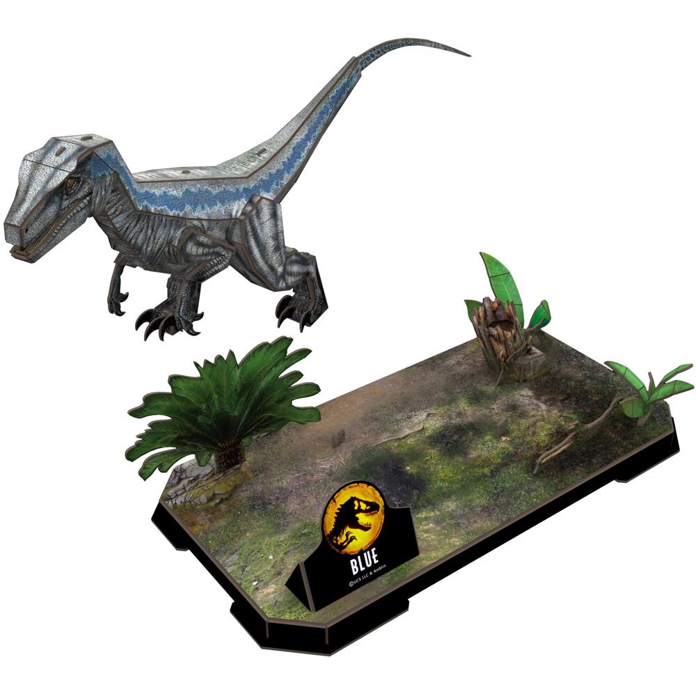 View 2 Revell Jurassic World Dominion Blue Velociraptor 3D Puzzle for Ages 10+ RV00243