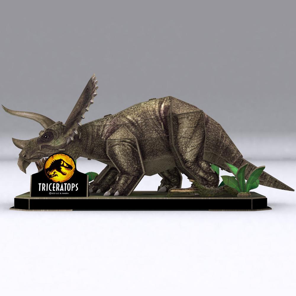 View 4 Revell Jurassic World Dominion Triceratops 3D Puzzle for Ages 10+ 00242
