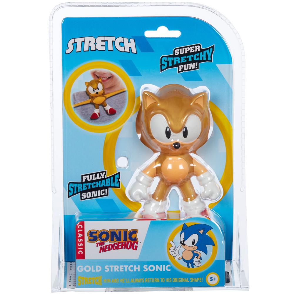 Sonic The Hedgehog Classic Golden Colour Stretch Toy 12cm Tall For Ages 5+ 07920