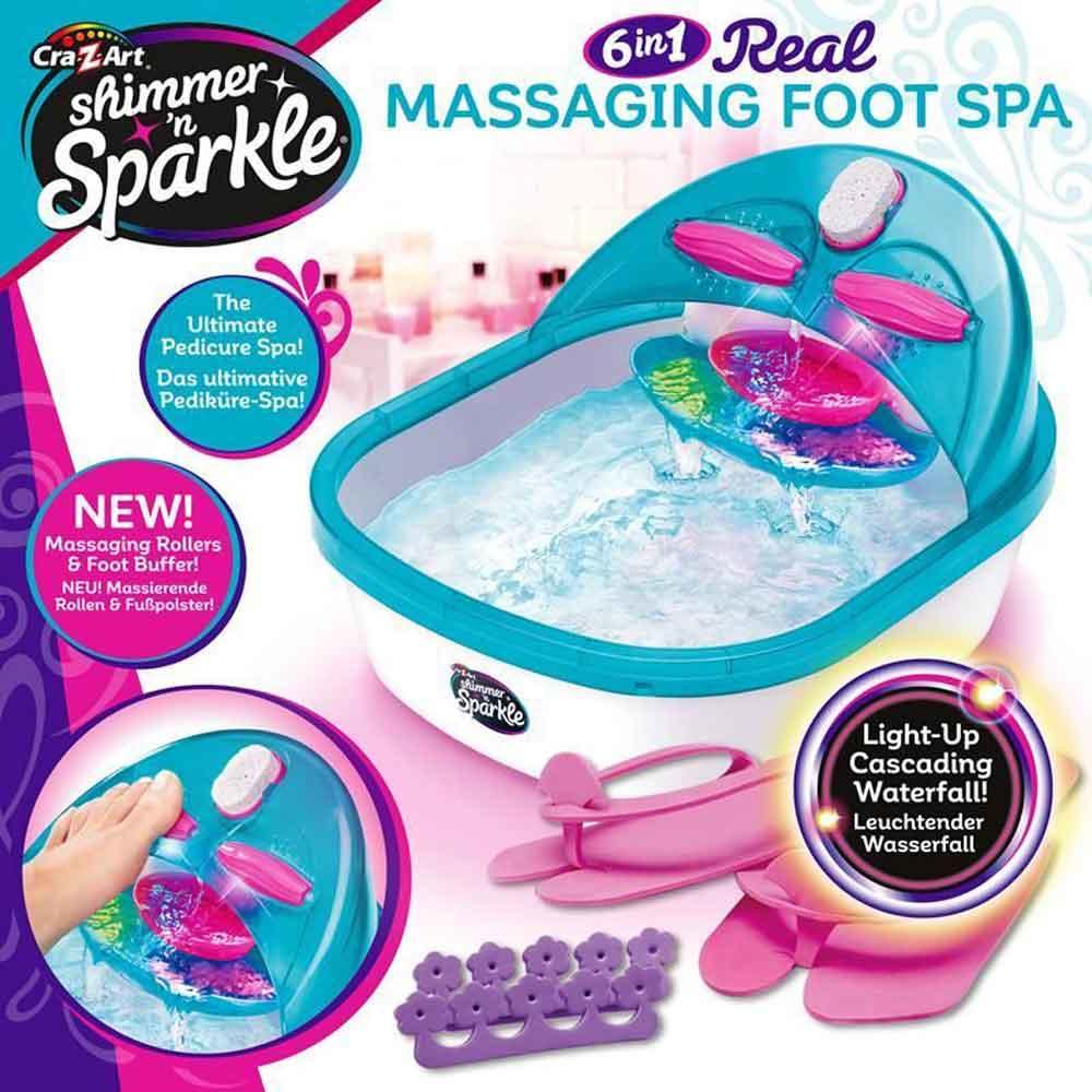 View 4 Cra-Z-Art Shimmer 'n Sparkle 6 in 1 Real Massaging Foot Spa 17580