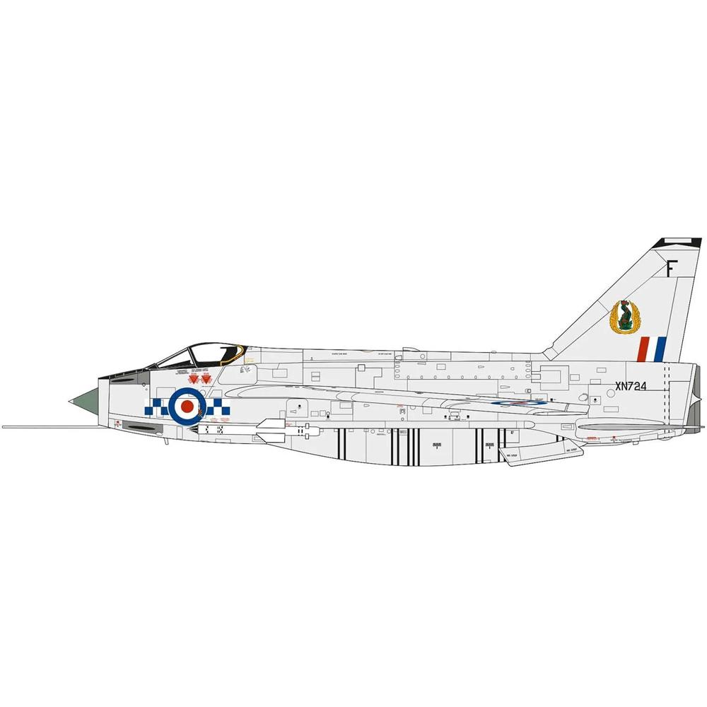 View 4 Airfix English Electric Lightning F 2A Military Aircraft Model Kit Scale 1/72 A04054A