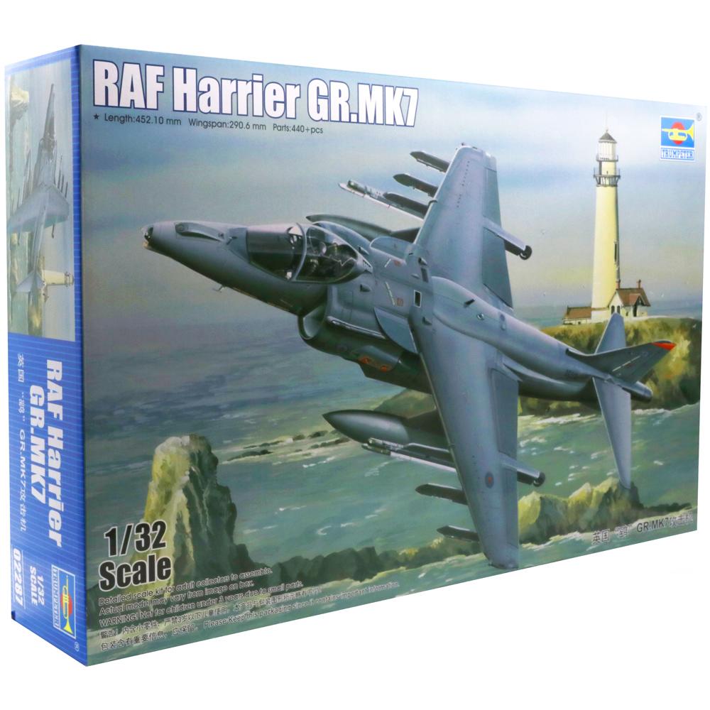 Trumpeter Harrier GR Mk7 British Military Aircraft Plastic Model Kit Scale 1/32 02287