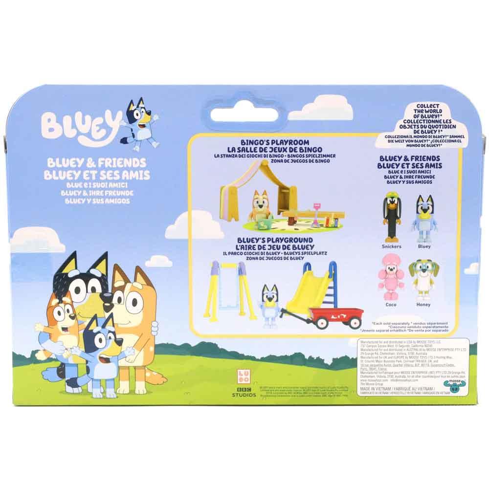 View 3 Bluey Friends 4 Figure Set with Coco Snickers and Honey for Ages 3+ 13014