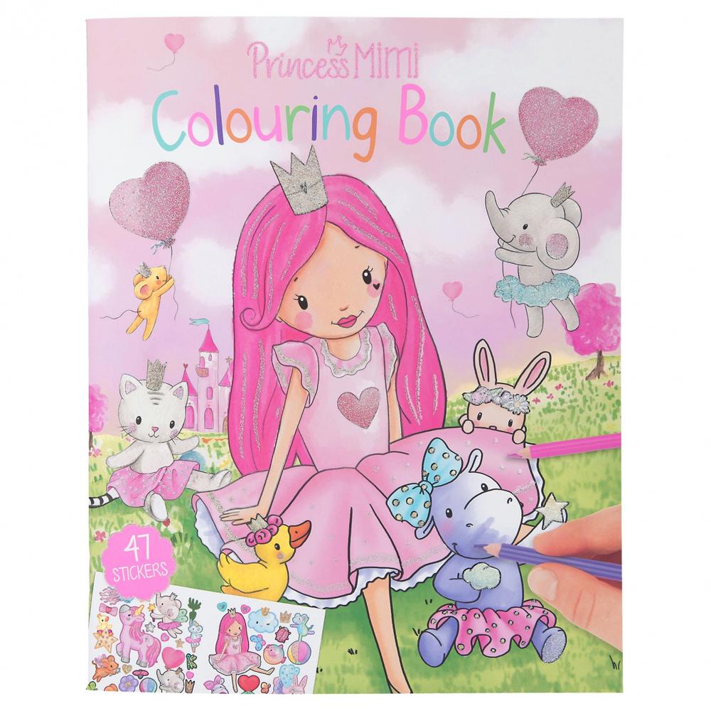 Depesche Princess Mimi Colouring Book with Stickers for Ages 4+ 12016_A