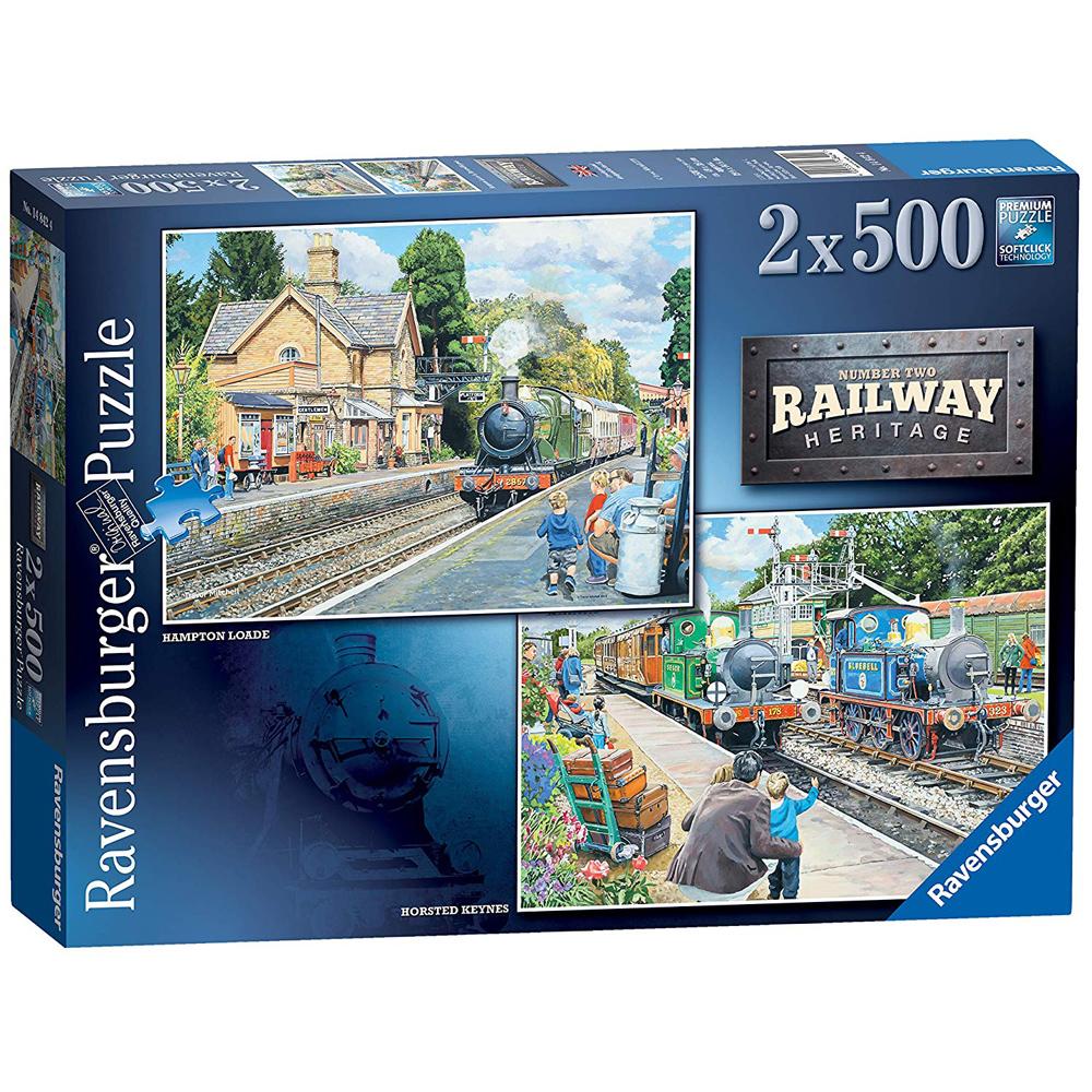 Ravensburger Number Two Railway Heritage 2 x 500 Piece Jigsaw Puzzles 14842