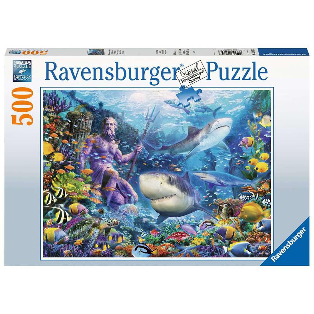 Ravensburger King of The Sea Sharks 500 Piece Jigsaw Puzzle