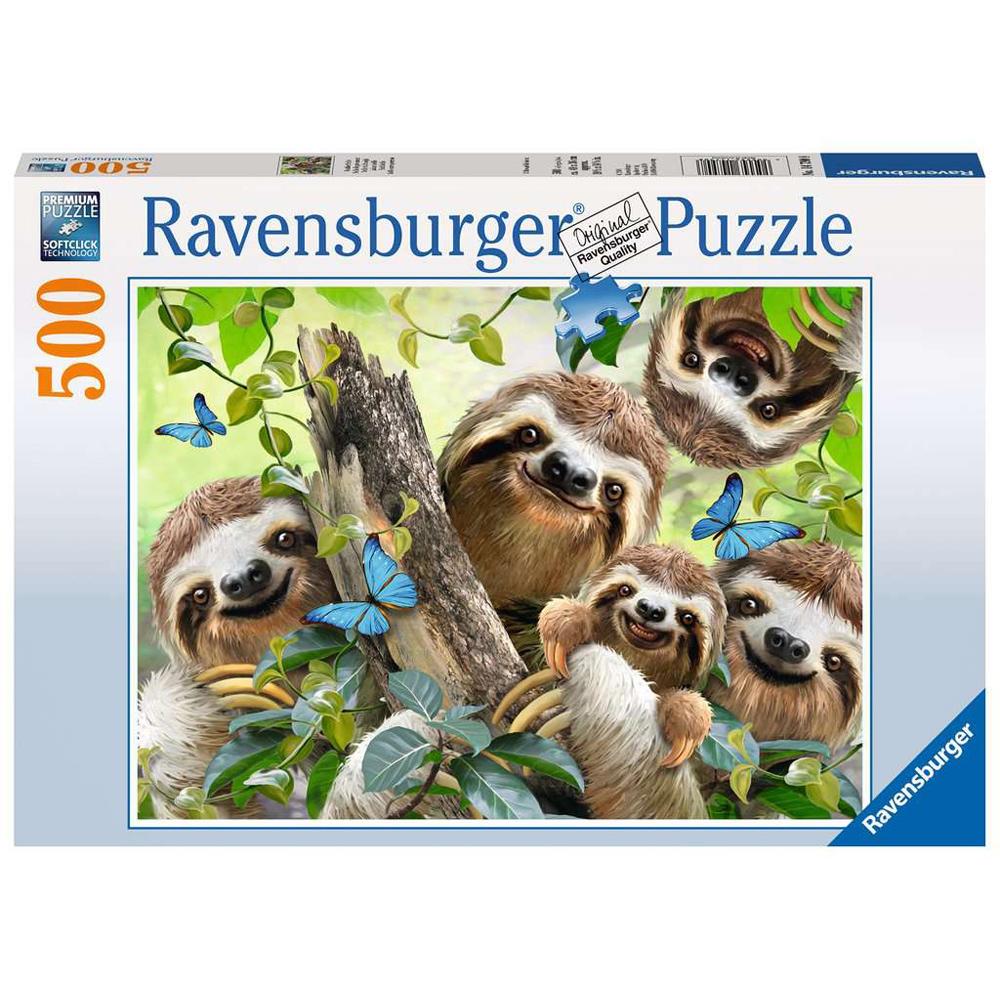 Ravensburger Sloth Selfie 500 Piece Jigsaw Puzzle 14790