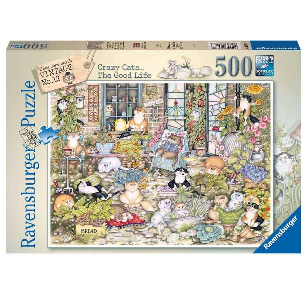 Ravensburger Vintage No.12 Crazy Cats The Good Life 500 Piece Jigsaw Puzzle 16978
