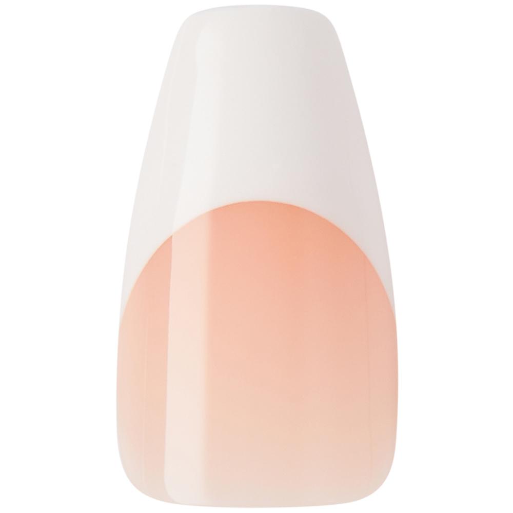KISS Salon Acrylic French Nails Je T'aime Medium Length Pack of 28 with
