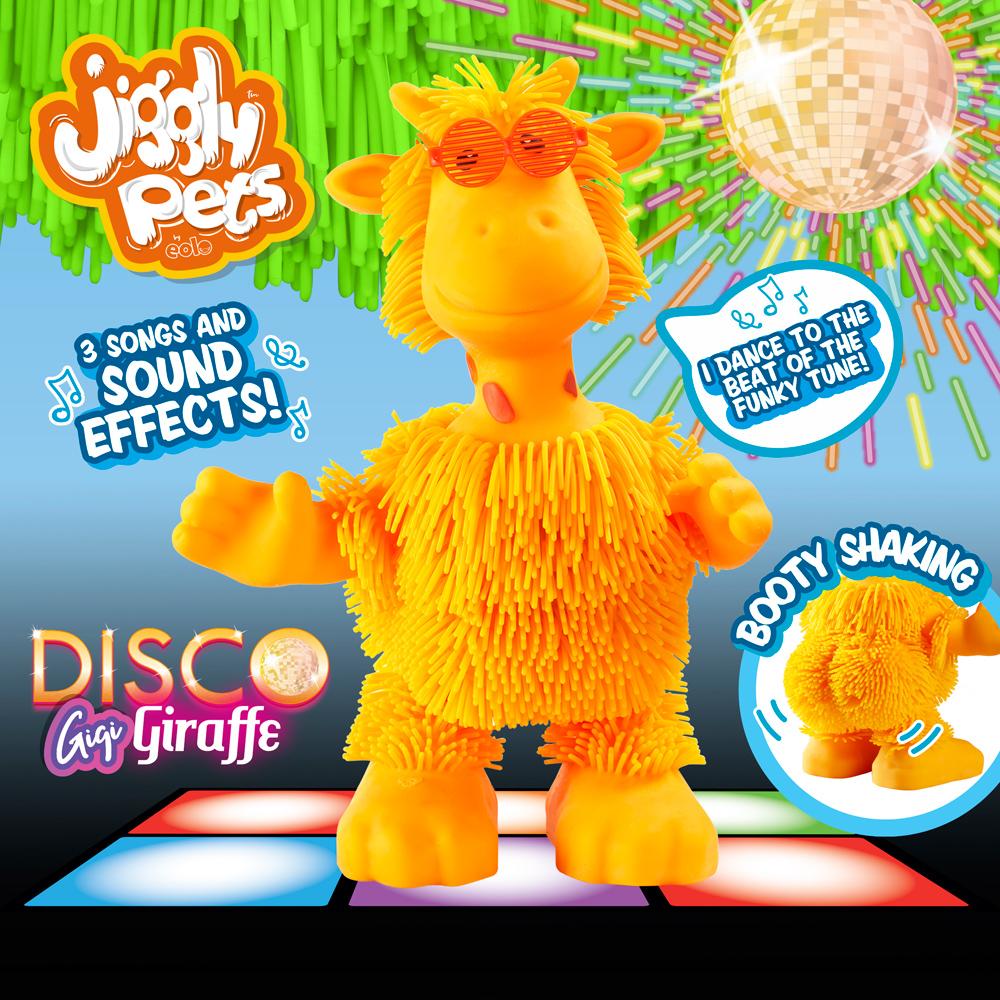 View 3 Jiggly Pets Gigi the Disco Giraffe Dancing Electronic Pet Toy for Ages 4+ JP011