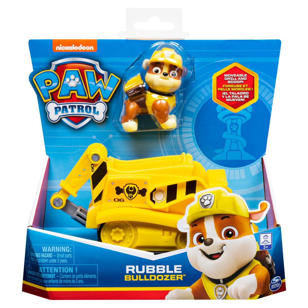 PAW Patrol Rubble Bulldozer Vehicle with Pup Figure Playset for Ages 3+ 6061794