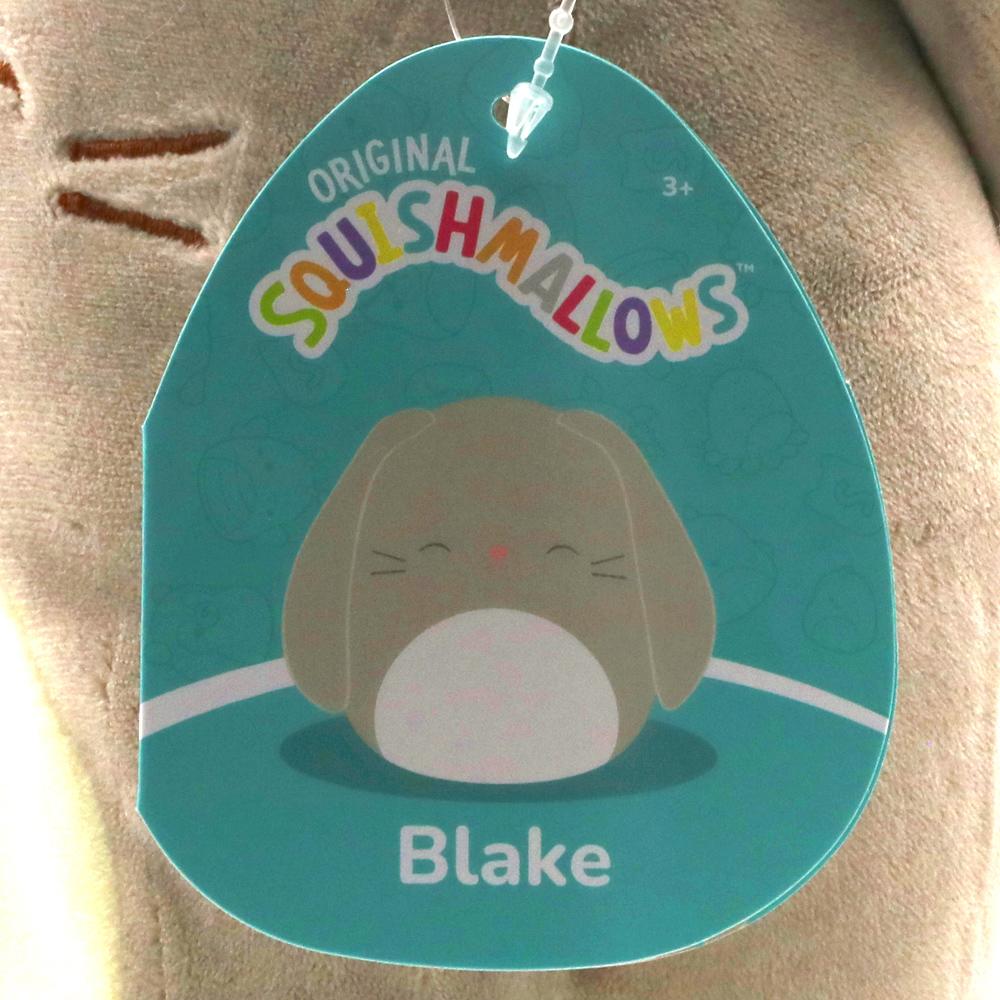 Squishmallows Original Plush Blake the Grey Bunny Soft Toy for Ages 3+