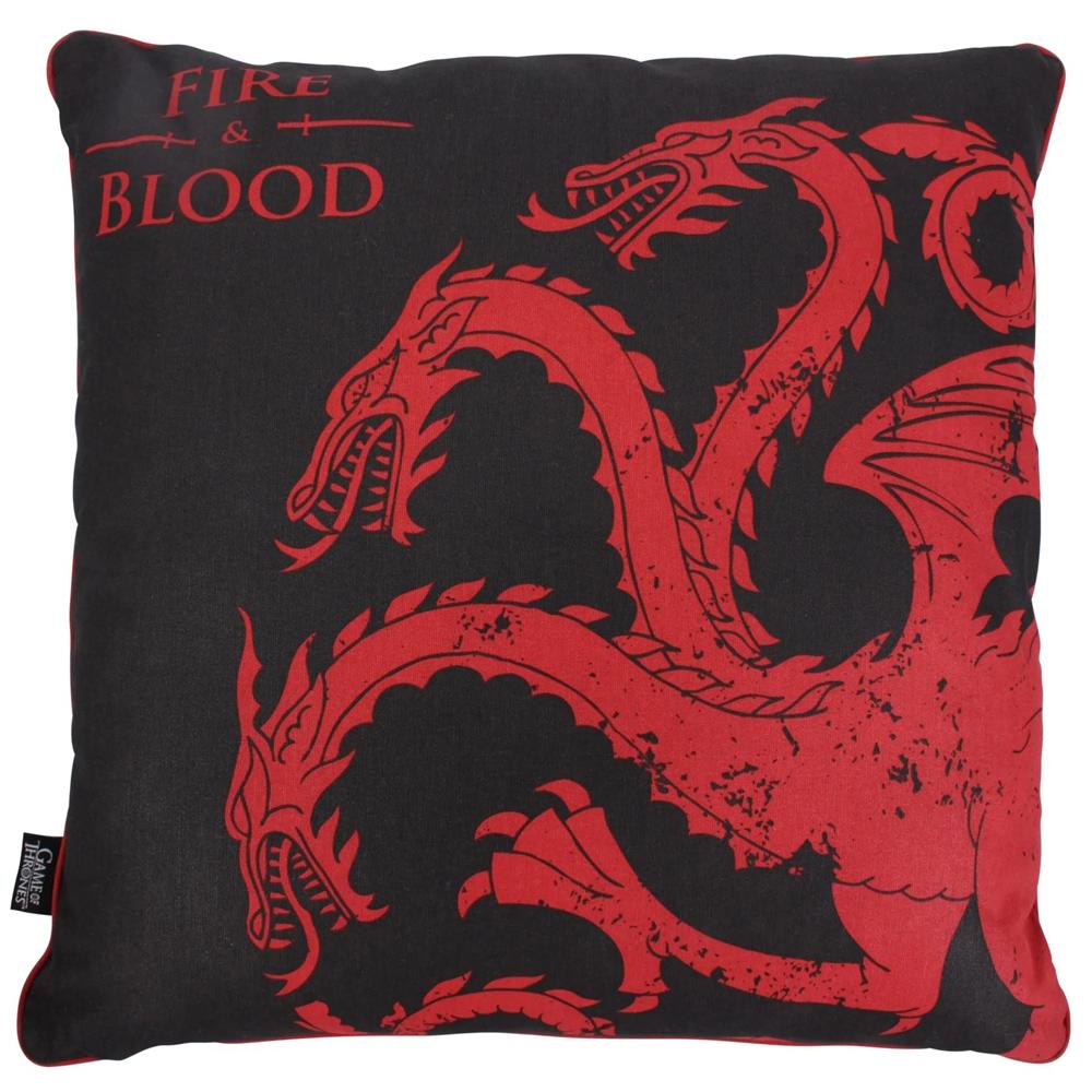 Game of Thrones House Targaryen Square Cushion Cotton Outer Polyester Inner CUSHGT03