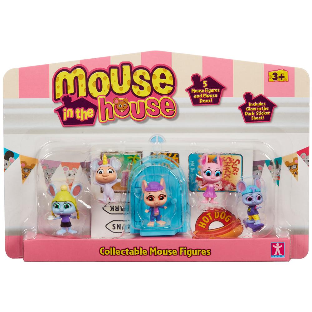 Mouse in the House Collectable 5 Figure Pack Purple Hat Millie Set for Ages 3+ 07706-PURPLE
