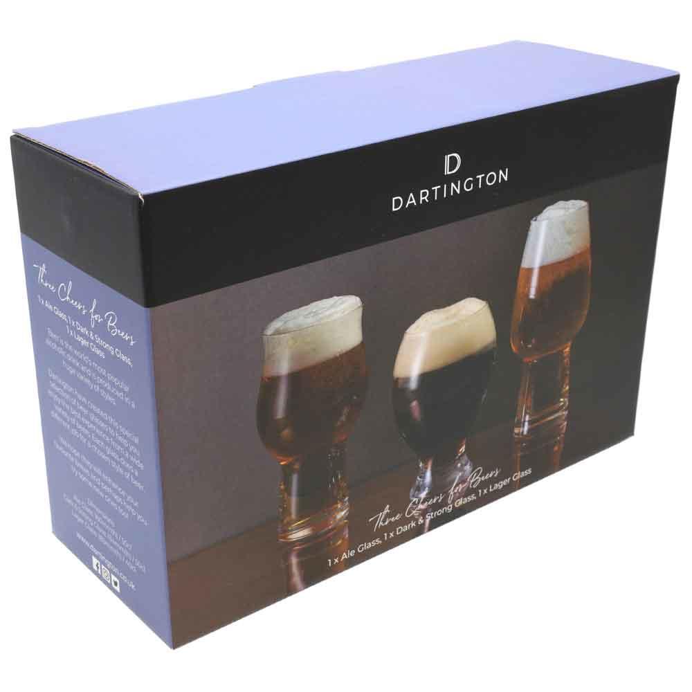 View 2 Dartington Three Cheers for Beers 3 Pack BOXED GP3558/3PK